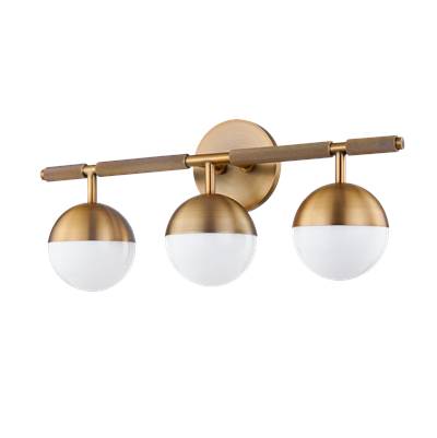 Troy Lighting Enson 3-Light Vanity Light in Patina Brass