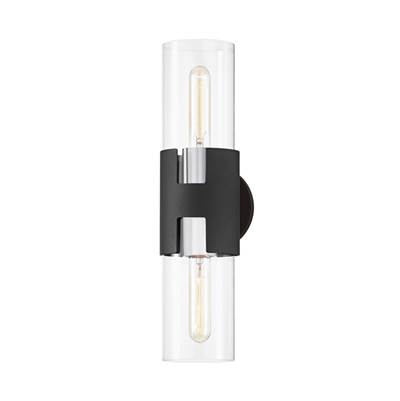 Troy Lighting Amado Wall Sconce in Polished Nickel and Tobacco