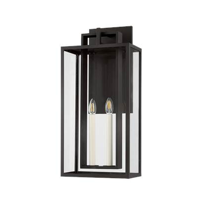 Troy Lighting Amire Exterior Wall Sconce in Textured Black