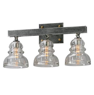 Troy Lighting Menlo Park 3-Light Vanity Light in Old Silver