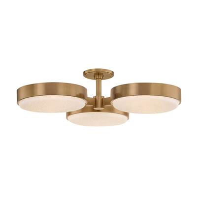 Troy Lighting Rory Semi-Flush Mount in Polished Brass
