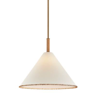 Troy Lighting Stoney Pendant - Steel in Polished Brass