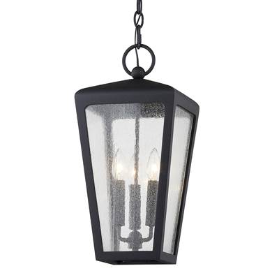 Troy Lighting Mariden Lantern in Textured Rust
