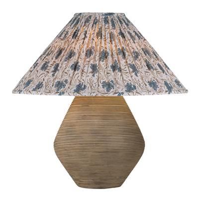 Troy Lighting Calabria 1 Light Ceramic Table Lamp in Bloom Slate