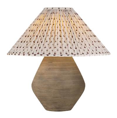Troy Lighting Calabria 1 Light Ceramic Table Lamp in Primrose Red