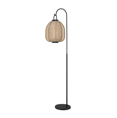 Troy Lighting Maltby Floor Lamp - Large Shade in Aluminium