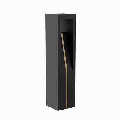 WAC Lighting Cubical LED Bollard - 30" in Black