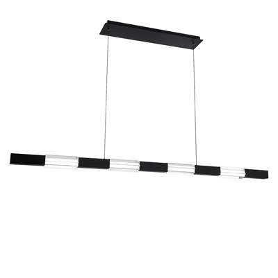 WAC Lighting Super Star Linear Chandelier in Black