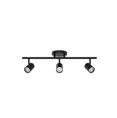WAC Lighting Pipe LED 3 Light Fixed Rail in Matte Black