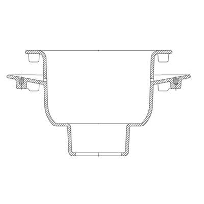 Zurn Z1900 12x12x6 Deep Flanged Floor Sink - 2NL